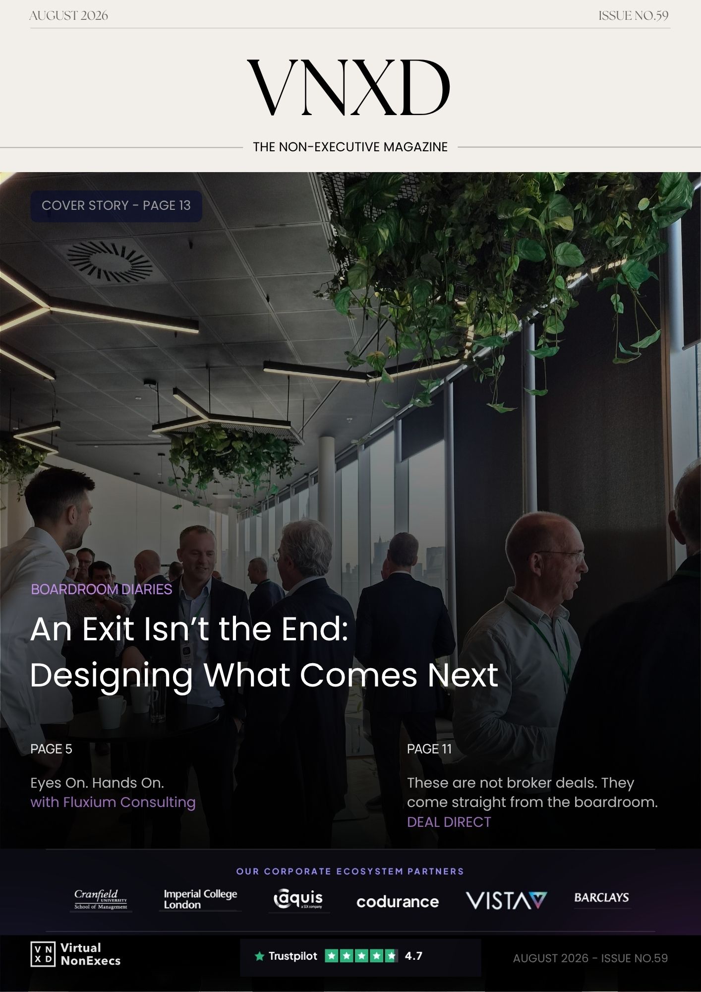 August 2026 Edition — VirtualNonExecs magazine cover